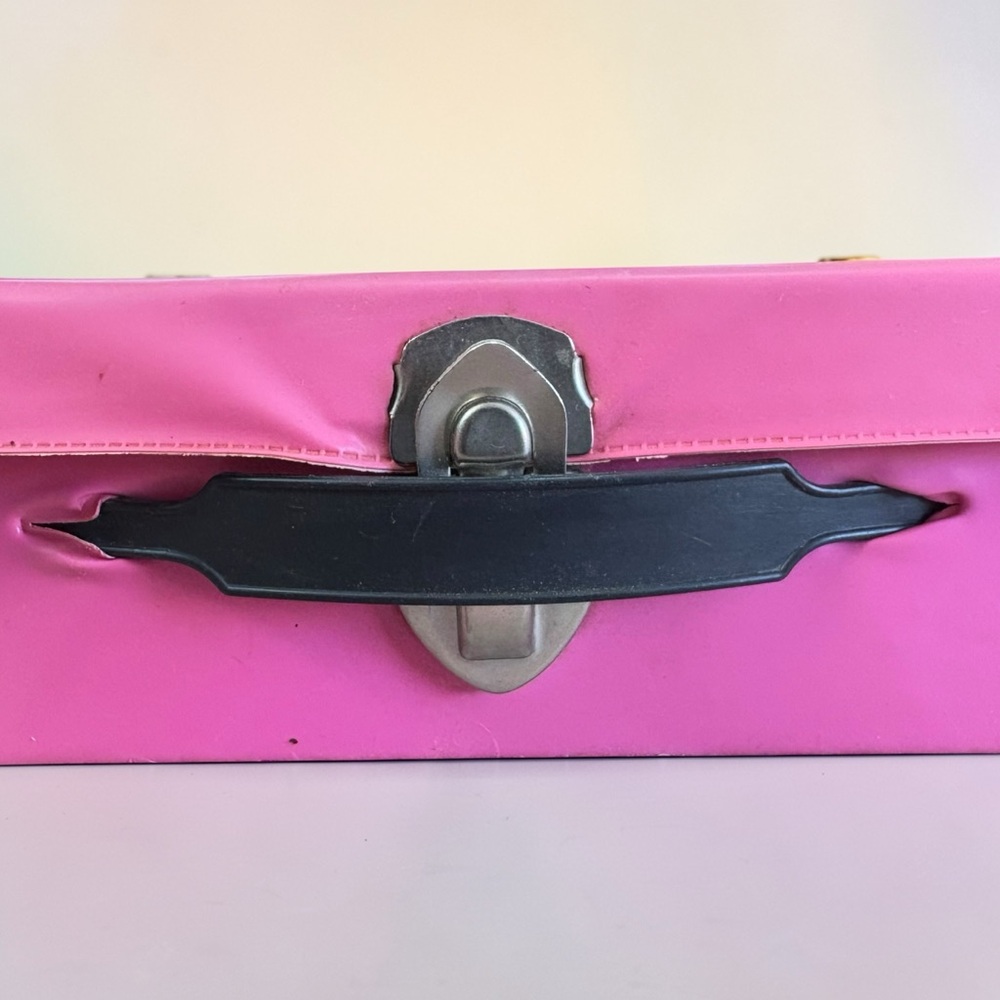 Barbie The World Of Barbie Doll Pink Travel Carrying Case Vintage 1968 - Picture 5 of 13